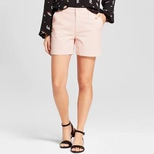 Target A New Day Chino Shorts Pink Size 6 Cotton Stretch Summer Spring Preppy